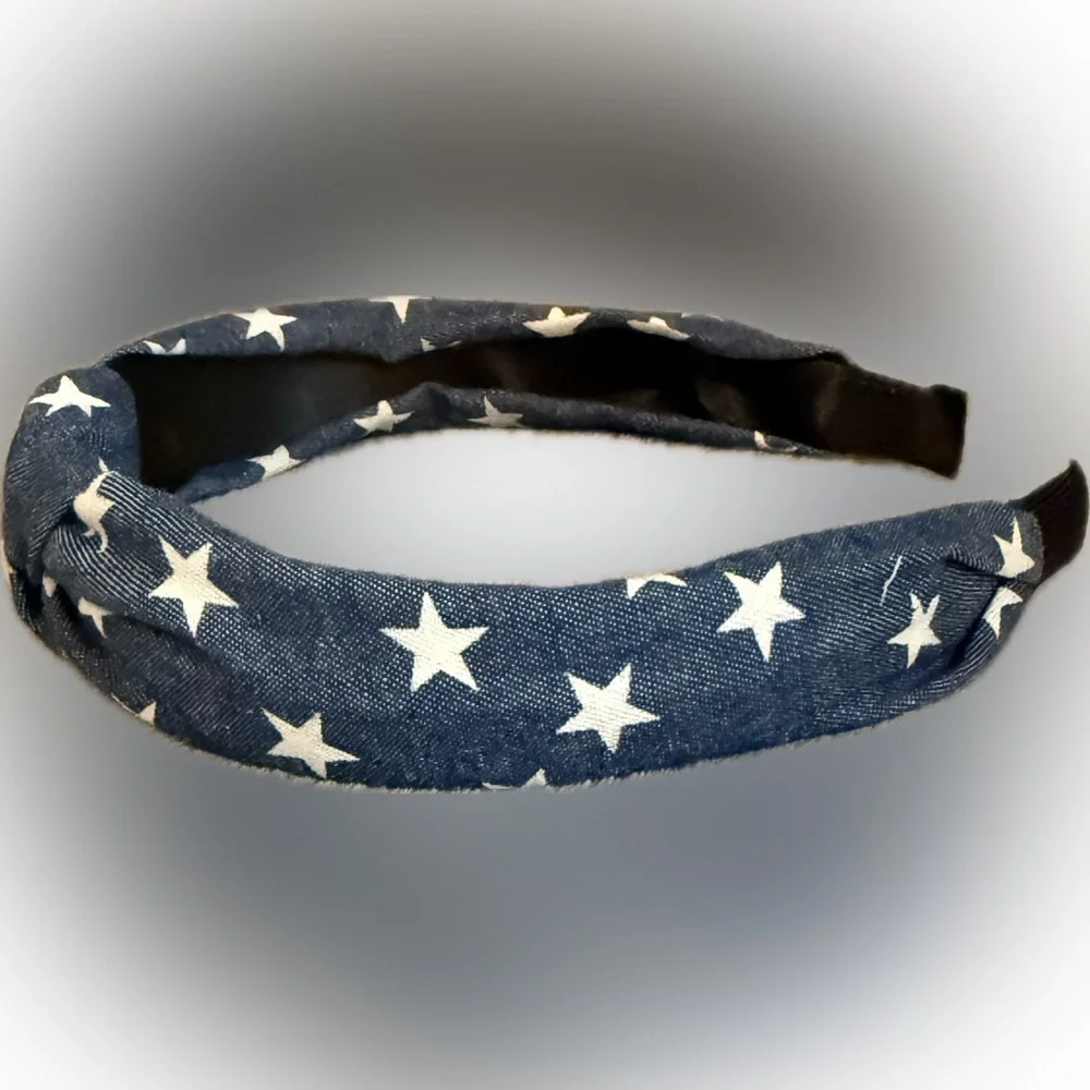🌟Stylish Blue Star Denim Headband/NIP🌟